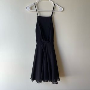Silence & Noise Little Black Dres Open Back Size 2